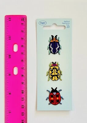Lady Bugs Insects Iron On Patch Appliqué Colorful - Image 1 of 3