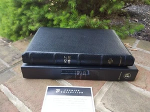NASB Preacher's Bible Premium Goatskin Leather Black Premier Collection 1995 tex - Picture 1 of 20