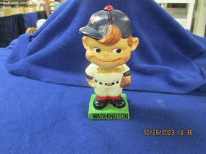 Early 1960's Wasgington Senators Bobblehead Nodder  square green base EX-MT - Picture 1 of 12