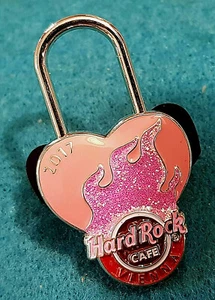 VIENNA VALENTINE'S DAY 2017 LOVERS BRIDGE LOVE LOCK SERIES Hard Rock Cafe PIN LE - Picture 1 of 1