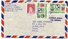 Costa Rica 1976 Airmail Cover #C670 x2 Stamp Expo to Dixon California