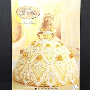 Annies Attic Miss April Cotillion Collection Thread Crochet Gown Pattern VTG - Picture 1 of 2