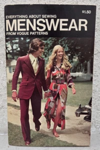 Everything About Sewing Menswear From Vogue Patterns Book 1972 Fabric Yoke Vtg - Picture 1 of 11