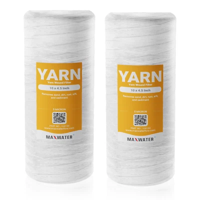 10"x4.5" String Wound Sediment Whole House Water Filter,Hard Well WVO Biodiesel - Image 1 of 4