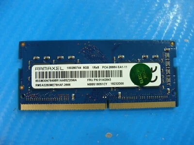 Lenovo 530S-15IKB Ramaxel 8GB PC4-2666 Memory RAM SO-DIMM RMSA3260NA78HAF-2666 - Image 1 of 2