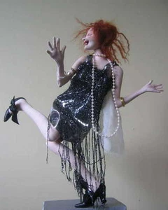 Cloth Art Doll Pattern "Dance Like No One is Watching" by Sharon Mitchell - Picture 1 of 2