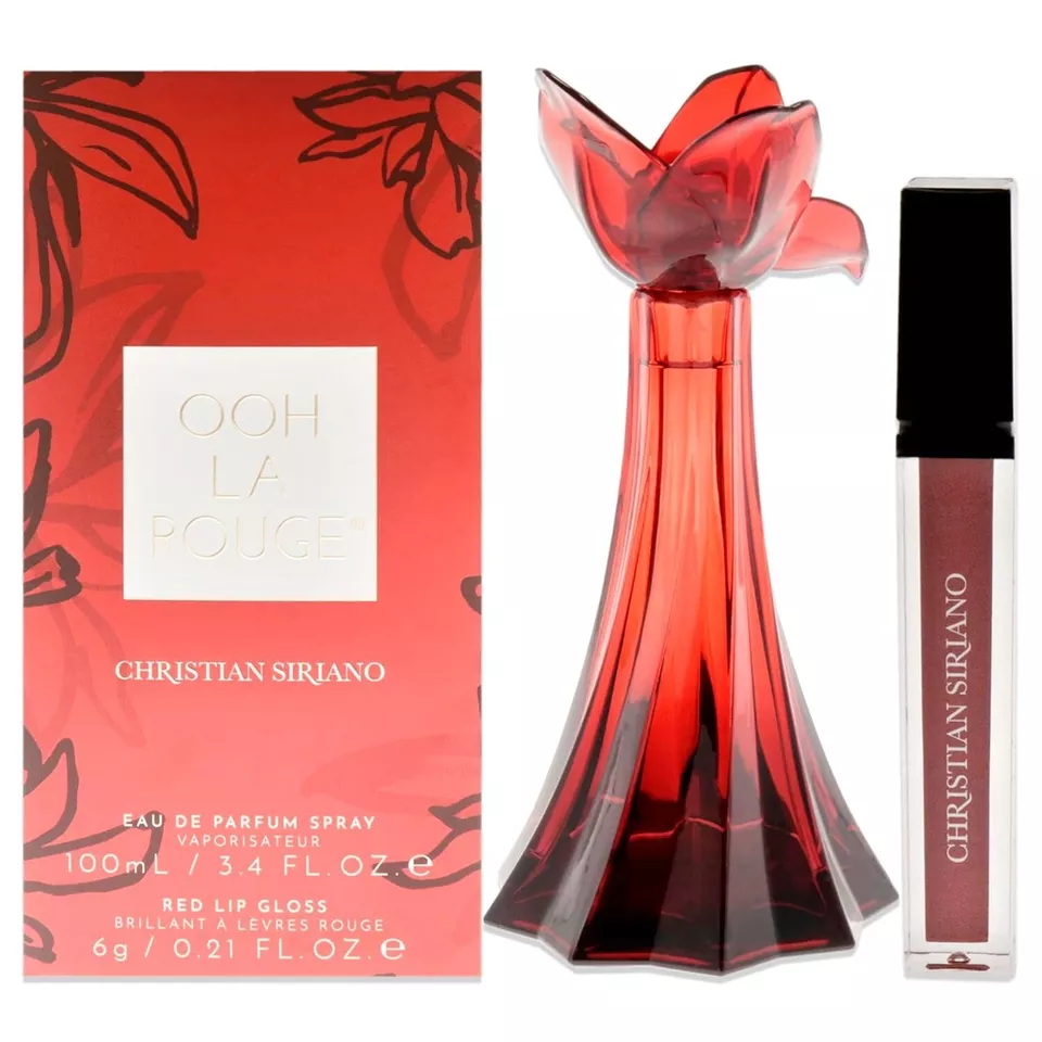 CHRISTIAN SIRIANO OOH LA ROUGE Women 3.4 oz EDP Spray + Red Lip Gloss NO WRAP - Image 1 of 2