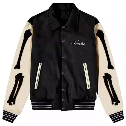 Giacca Bomber Amiri Bones Letterman Varsity Lana
