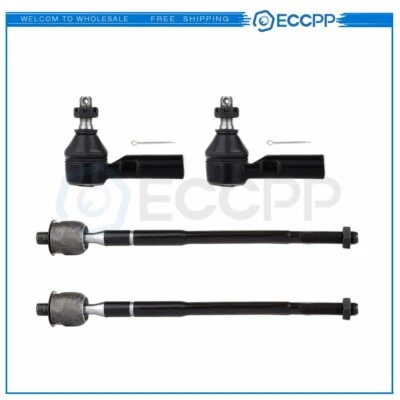 4Pcs Inner & Outer Steering Tie Rod End Link For 1996 97 98 99-2000 TOYOTA RAV4 - Image 1 of 4