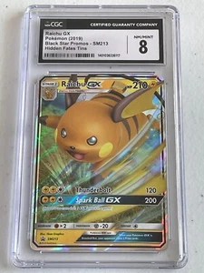 Holo RAICHU GX! CGC 8! NM/MINT! 2019 Pokémon TCG Hidden Fates Tins Promo #SM213 - Picture 1 of 2