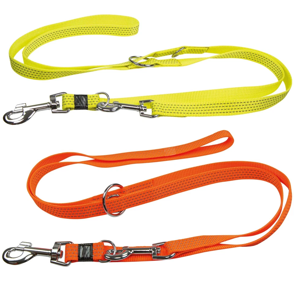 Neon & Reflex Hunde Führleine - Länge 2 Meter - Neonfarbe- gut sichtbar - robust - Bild 1 von 1