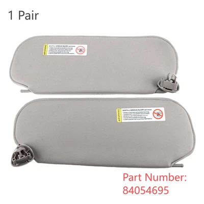 For Chevy Express GMC 1500 2500 2009-14 Sun Visor 1 Pair Gray Left Right New - Image 1 of 4