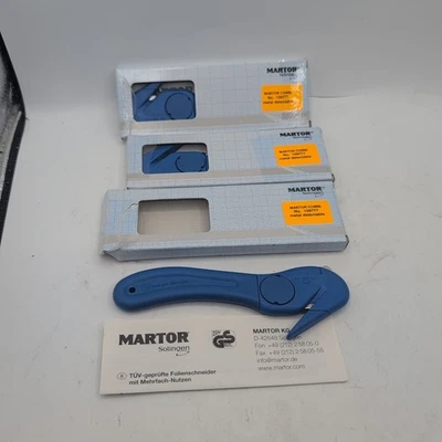 (3) Martor 109137 Multi-Purpose Sheet Material Cutter Safety Metal Detectable  - Image 1 of 4