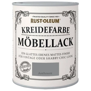 Rust Oleum 750 ml Kreidefarbe Möbellack Anthrazit Kreidig-Matt Möbelfarbe Finish - Bild 1 von 5