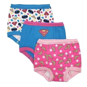 DC Comics Toddler Girls' Justice League 3 Pack Training Pant - Picture 1 of 2