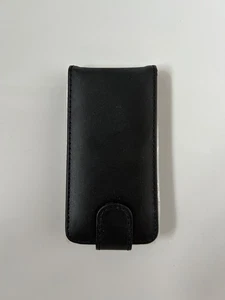 Nokia Lumia 520 Black Leather Folding Flip Case - Picture 1 of 4
