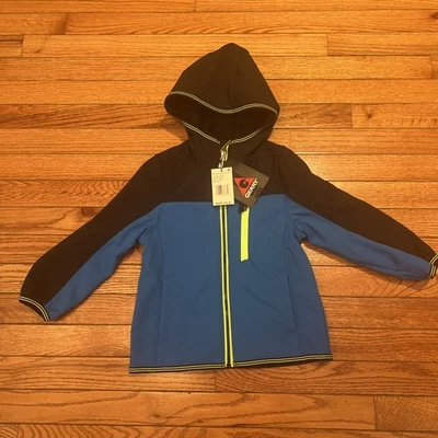 Boys Jacket Gerry Falcon Soft Shell Blue and Black Size XXS 4/5 - Image 1 of 4