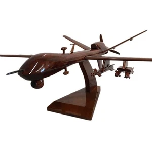General Atomics MQ-9 Reaper RAF Drone USAF Avión Madera Modelo de Escritorio - Imagen 1 de 6
