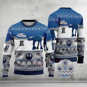 Star Wars Ugly Christmas Sweater, Star Wars Movie Weihnachtspullover - Bild 1 von 3