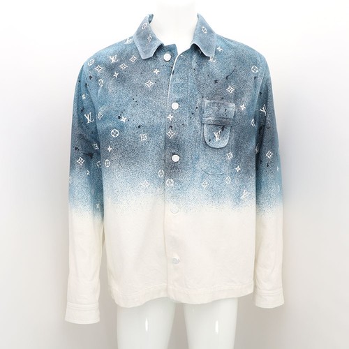 LOUIS VUITTON（LV） Giacca camicia denim da lavoro Louis Vuitton sfumato 1A5VYU 46186789 139987891