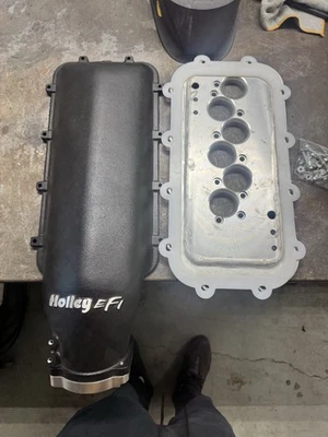 Holley EFI Intake Manifold With P2R J Series Adapter Plates J32/35 Drive By Wire - Image 1 of 4