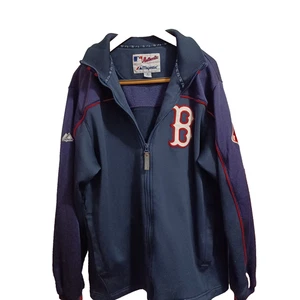 BOSTON RED SOX Authentic Majestic Collection Full Zip Sweatshirt Jacket Medium - Picture 1 of 13