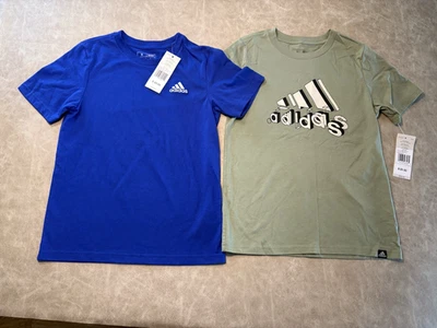 ADIDAS YOUTH BOYS Lot of (2)  SHORT SLEEVE T-SHIRT *NEW* - Image 1 of 4