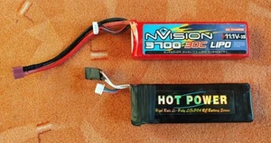 !!! 2 x 3S Lipo Akku 11.1V 30C 3700mAh Nvision Airsoft RC - Lesen !!! - Bild 1 von 2