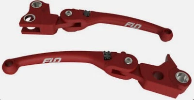 FLO MOTORSPORTS HARLEY TOURING MODELS MX STYLE LEVERS 17 - 20 - RED - Image 1 of 4