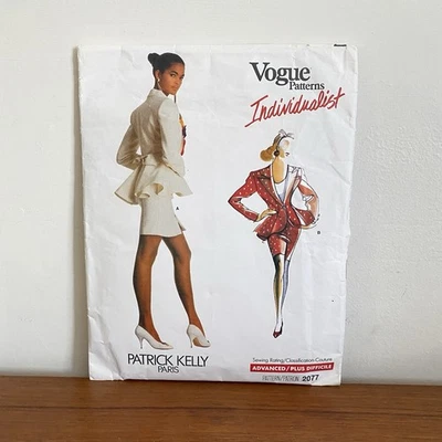 VOGUE Individualist PATRICK KELLY 2077 Jacket SKIRT Sewing PATTERN Size 12-14-16 - Image 1 of 4
