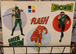 Green Arrow Lantern Flash DC Production Art from Jack Adler Collection 1975 COA - Picture 1 of 3