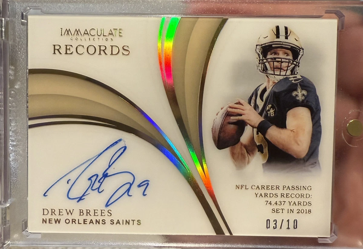 ドリュー ブリーズ　DREW BREES　直筆サインカード　AUTO　NFL ドリュー ブリーズ DREW BREES 直筆サインカード AUTO NFL ドリュー