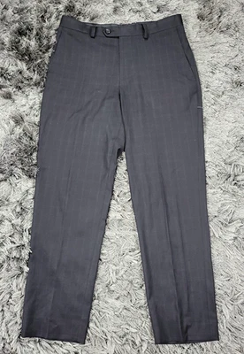 Lauren Ralph Lauren Dress Pants Boys 20R 30W Black Windowpane Check Stretch Logo - Image 1 of 4