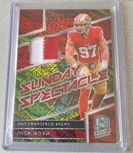 Nick Bosa - San Francisco 49ers - 8/25 Sunday Spectacle Meta Patch - ‘24 Spectra - Picture 1 of 2