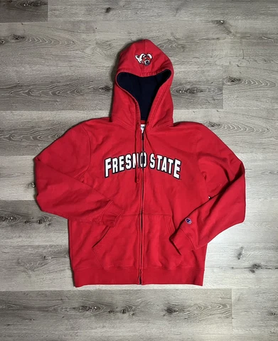 Champion Fresno State Bulldogs Hoodie Embroidered Men’s Size Large Cover