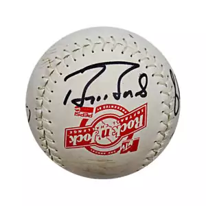 Molitor Joe Carter Griffey Jr. Bonds Mcdowell Multi Signed MTV Rock Softball JSA - Picture 1 of 8