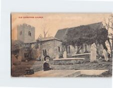 Postcard Old Chingford Church Chingford England