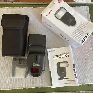 Canon Speedlite 430 EX II Mountable Camera Flash With Box And Manual