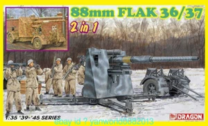 DRAGON 6923 1/35 Alemán 88mm FLAK 36/37 2 en 1 con Figura - Imagen 1 de 4