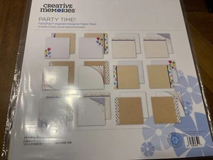 Creative Memories ~ Ispirato a Fast2Fab - Confezione carta PARTY TIME ~ 12 fogli 12x12 - Foto 1 di 3
