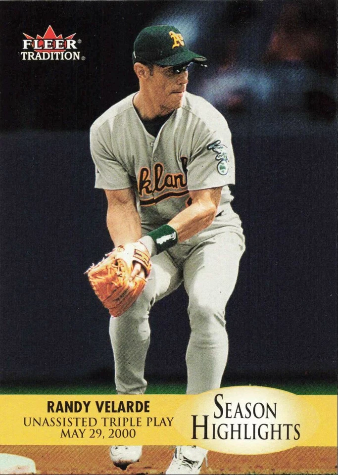 2000 Fleer Tradition Update Randy Velarde Oakland Athletics #U3 - Image 1 of 2
