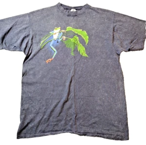 VTG 90's Tree Frog Nature T-shirt Single Stitch Harlequin Sz XXL Double Sided - Picture 1 of 12