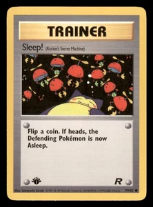Sleep! 79/82 1st Edition Team Rocket 2000 Pokemon WotC - Picture 1 of 2