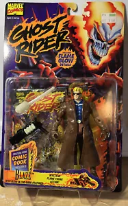 Ghost Rider BLAZE Action Figure with Flame Glow Details Toy Biz 1995 - Picture 1 of 3
