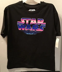 Jungen M 8 ~OR~ XL 14-16 Star Wars Darth Vader dunkle Seite schwarzes Shirt mit rosa lila - Bild 1 von 7
