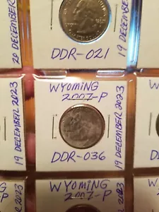 2007 P Wyoming State Quarter Doubled Die Reverse #DDR-036 - Picture 1 of 3