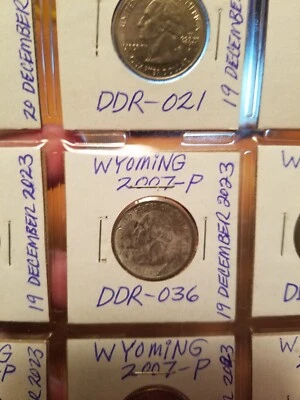 2007 P Wyoming State Quarter Doubled Die Reverse #DDR-036 - Image 1 of 3