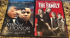Men of Honor / The Family (2 DVD Lot) Robert De Niro, Michelle Pfeiffer **LN