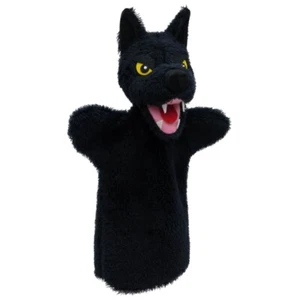 Wolf schwartz 28 cm, Handpuppe - Bild 1 von 4