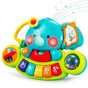 Musikspielzeug Baby Spielzeug 6 Monate, Elefant Baby Spielzeug ab 3 6 Monate - Bild 1 von 7